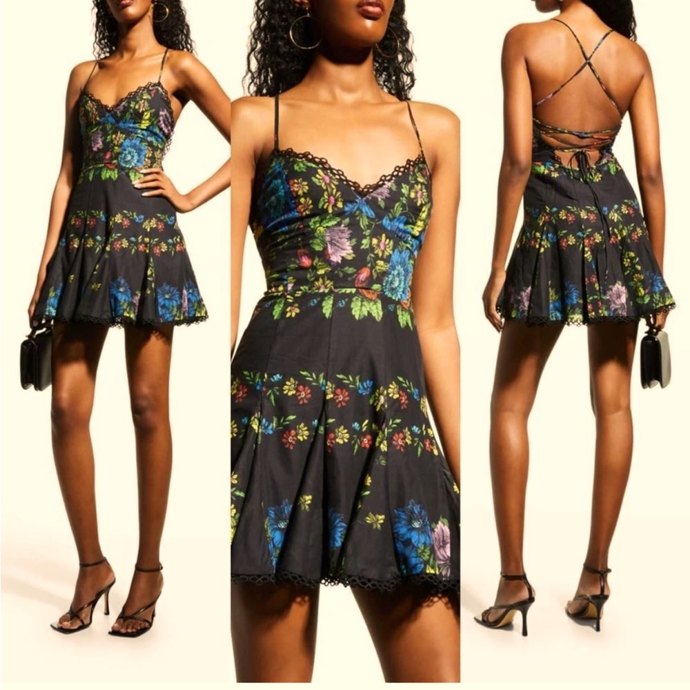 Cania Floral Lace-Up Back Mini Dress sold out everywhere!!!